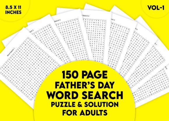 150 Father's Day Word Search Vol-1: A Thoughtful Tribute to Dads Who Love Puzzles