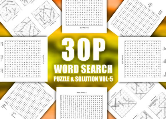 30 Word Search Puzzle Solution Vol-5: Brain Games for Adults Who Crave a Challenge