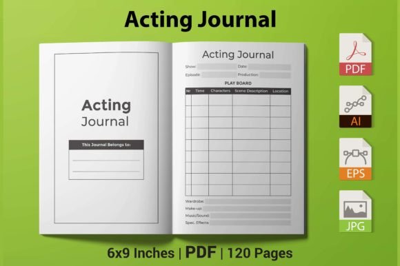 Acting Journal – KDP Interior: A Practical Guide to Choosing and Using the Right Template for Your Amazon KDP Publication