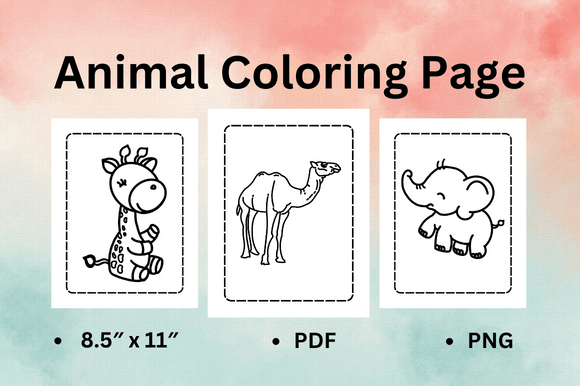 Animal Coloring Page for Kids