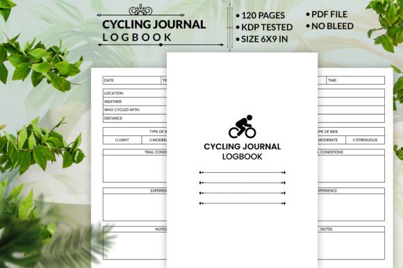 Cycling Journal Logbook KDP Interior