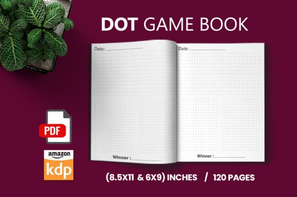 Dots and Boxes KDP Interior for Game Publishers