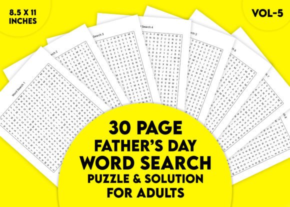 Father's Day Word Search Puzzle Vol-5