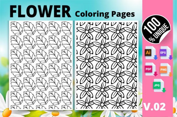 Flower Coloring Page KDP Interior V.02: A Practical Guide to Using This Digital Template the Right Way