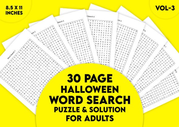 Halloween Word Search Puzzle Vol-3: Spooky Fun for All
