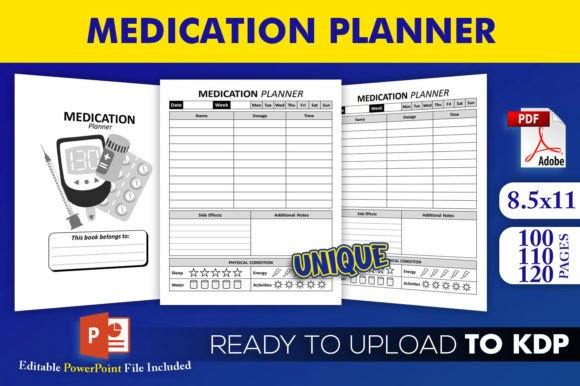 Medication Planner KDP Interior Template: A Strategic Tool for Intentional Health Management