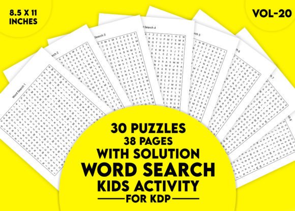 Word Search Kids Activity for KDP Vol-20: Streamlining Your Content and Learning Workflow